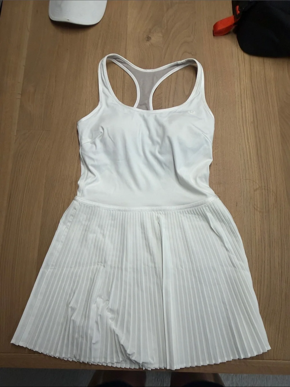 lululemon athletica White Racerback Pleated Tennis Mini